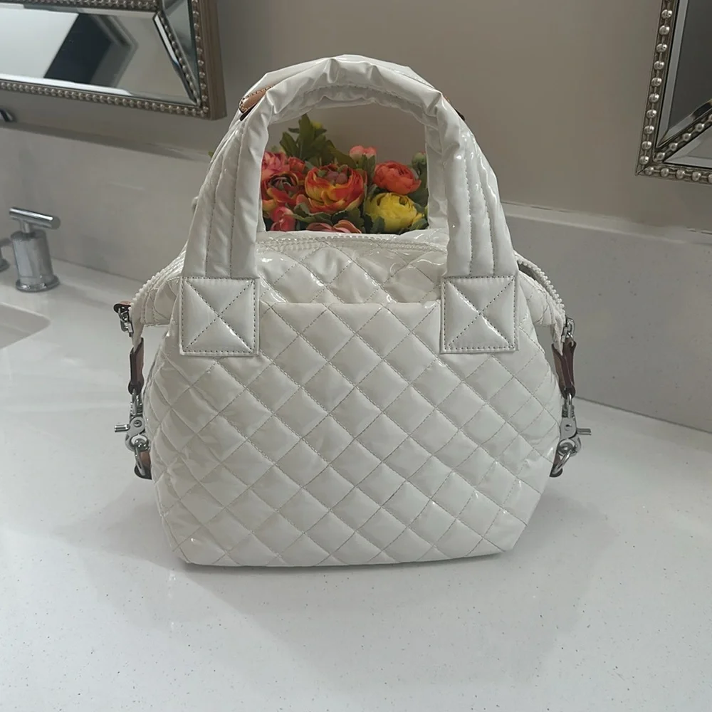 Small Sutton Deluxe Tote
MZ Wallace Patent Leather White - Picture 3 of 9